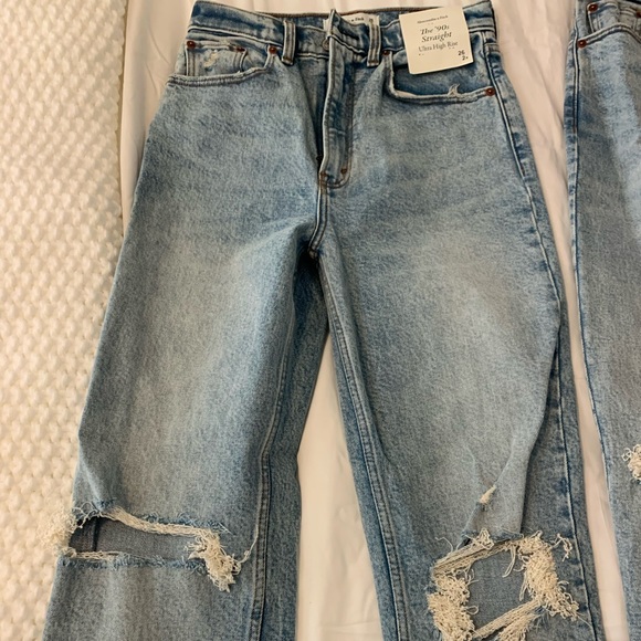 BRAND NEW! Abercrombie 90’s Ultra High Rise Jeans - Picture 5 of 5